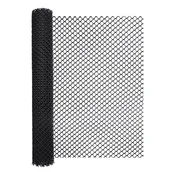 Ogrodzenia - Siatka plastikowa 600 g/m2 ocz. 20 x 20 mm, czarna - 1 x 5 m - miniaturka - grafika 1