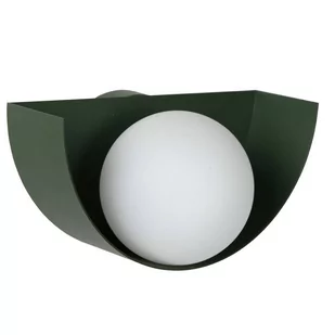 Lucide Kinkiet LAMPA ścienna BENNI 45201/01/33 szklana OPRAWA kula ball zielona biała 45201/01/33 - Lampy ścienne - miniaturka - grafika 1
