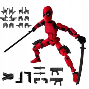 Wieloprzegubowy 3D Robot Ruchomy Drukowany Manekin Z Broni 13CM - Manekiny wystawowe - miniaturka - grafika 1