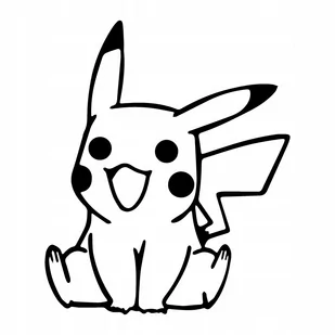 Naklejka na auto  Pikachu 15 cm - Akcesoria motoryzacyjne - miniaturka - grafika 1
