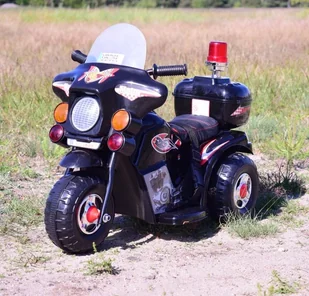 Pierwszy Motor Chopper Na Akumulator Czarny /ll999 - Pojazdy elektryczne dla dzieci - miniaturka - grafika 7