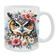 Kubki - Kubek Sowa - Kolekcja Floral - miniaturka - grafika 1