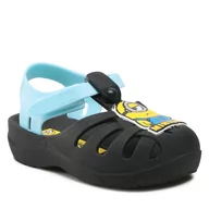 Sandały damskie - Sandały GRENDENE KIDS - Minions  Hello Aranha Baby 22571 Black/Blue 29756 - miniaturka - grafika 1