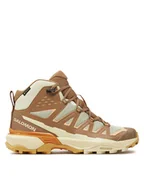 Buty trekkingowe damskie - Salomon Trekkingi X Ultra 360 Edge Mid Gore-Tex L47462700 Brązowy - miniaturka - grafika 1