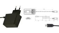 Ładowarki samochodowe - POSC05200A-micro Zasilacz adapter 10W 5V 2A z wtykiem DC - micro USB - miniaturka - grafika 1