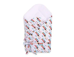 Dwustronny rożek dla niemowląt miękki z wiązaniem - jamniczki - Rożki i beciki - miniaturka - grafika 1