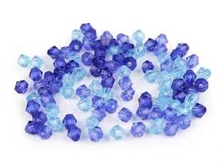 KRYSZTAŁKI DIAMENT MIX.3 NIEBIESKI 6MM 100SZT - Półfabrykaty do biżuterii - miniaturka - grafika 1