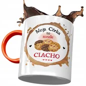 Kubki - Kubek Pomarańczowy Dla Córki Dzień Dziecka Prezent z Nadrukiem ze Zdjęciem + Opakowanie na prezent (wzór 01) - miniaturka - grafika 1