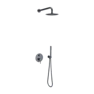 Zestawy prysznicowe - Excellent Zestaw prysznicowo-wannowy 3-funkcyjny z deszczownicą 25 cm - miniaturka - grafika 1