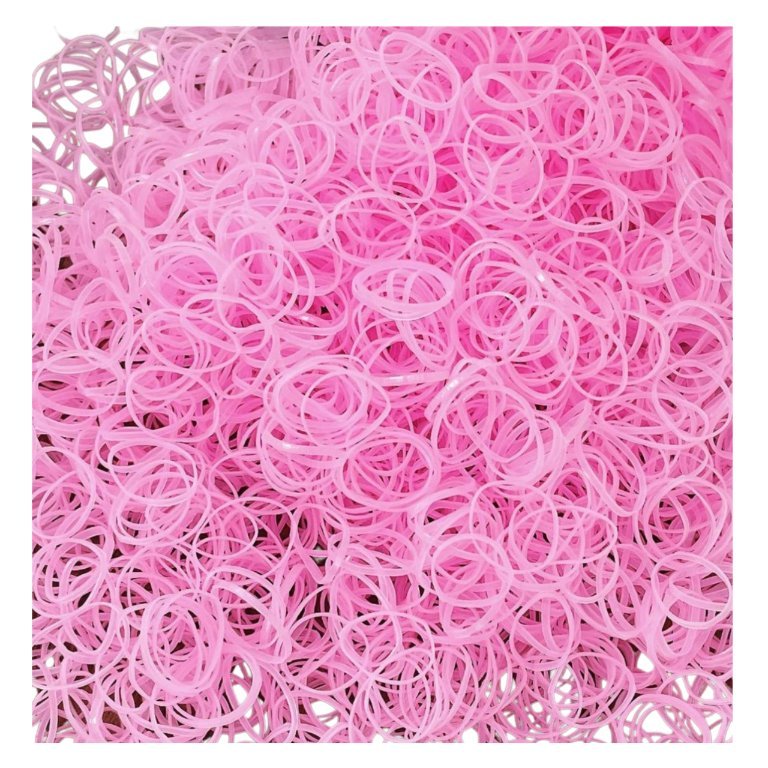 Gumki do Włosów Różowe Zestaw 1000 Sztuk Mini Recepturki Bezpieczne Wygodne