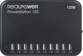 Ładowarki do telefonów - Elektrownia RealPower 120 120 W 10 x USB-A - miniaturka - grafika 1