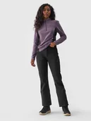 Spodnie narciarskie - 4F Spodnie narciarskie softshellowe membrana 10000 damskie - czarne XS - miniaturka - grafika 1