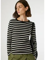 Koszulki i topy damskie - Pepe Jeans Koszulka "Bani" w kolorze kremowo-czarnym - miniaturka - grafika 1