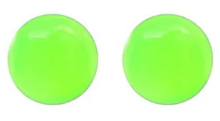 Kolczyki neon green w oprawie srebrnej system 75 7512 0626 - Piercing - miniaturka - grafika 1