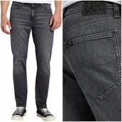Spodnie męskie - Lee AUSTIN REGULAR TAPERED Smoke klasyczne szare spodnie jeansowe W34 L32 - miniaturka - grafika 1