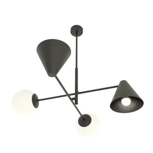 HERMES 4 BLACK - Lampy sufitowe - miniaturka - grafika 1