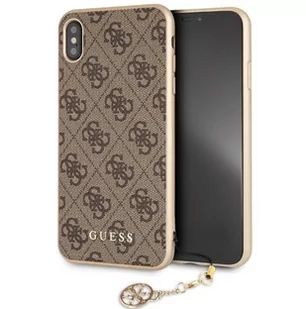 Guess 4G Charms Collection - Etui iPhone Xs Max z zawieszką brązowy GUHCI65GF4GBR - Etui i futerały do telefonów Guess 4G Charms Collection - Etui iPhone Xs Max z zawieszką brązowy GUHCI65GF4GBR - Etui i futerały do telefonów - miniaturka - grafika 1