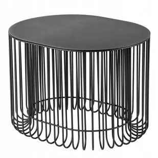 Stolik kawowy Ruste 58 x 40 cm, czarny - Ławy i stoliki kawowe - miniaturka - grafika 1