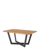 Stoły - Stół Massive, 160x90, jasny dąb/czarny - miniaturka - grafika 1