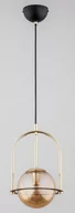 Lampy sufitowe - Leria D20 lampa wisząca 1xE14 czarna/złota 61287 - miniaturka - grafika 1