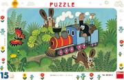 Puzzle - Puzzle Ramkowe Krecik czeski 15 el puzle w ramce - miniaturka - grafika 1