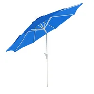 Parasole ogrodowe - Parasol ogrodowy N18, parasol ogrodowy, Ø 2,7 m, regulowany, poliester/aluminium 5 kg ~ niebieski - miniaturka - grafika 1