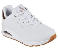 Trampki damskie - Skechers Damskie trampki UNO, białe, 2,5 UK - miniaturka - grafika 1