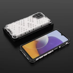 Honeycomb etui pancerny pokrowiec z żelową ramką Samsung Galaxy A22 4G przezroczysty - Etui i futerały do telefonów - miniaturka - grafika 13