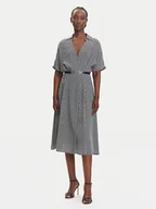 Sukienki - Fracomina Sukienka codzienna FR25SD2012W413O9 Czarny Regular Fit - miniaturka - grafika 1