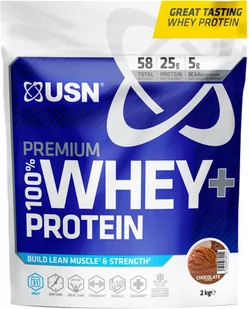 Białko USN 100% Premium Whey Protein+ 2000 g Chocolate (6009544918622) - Odżywki białkowe - miniaturka - grafika 1