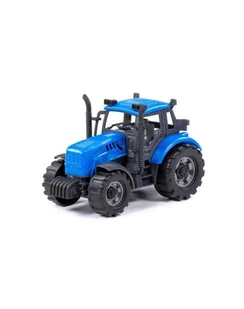 Polesie 91215 Traktor '';Progres''; inercyjny niebieski w pudełku - Samochody i pojazdy dla dzieci - miniaturka - grafika 1