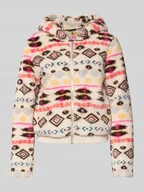 Bluzy damskie - Bluza rozpinana o kroju regular fit z kapturem model ‘ANNA’ - miniaturka - grafika 1