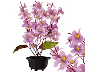 Sztuczne kwiaty - Kwiaty Sztuczne W Doniczce Kwiat Orchidea Doniczka - miniaturka - grafika 1