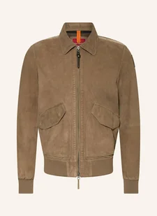 Parajumpers Kurtka Skórzana Weldon braun - Moda i Uroda OUTLET - miniaturka - grafika 1