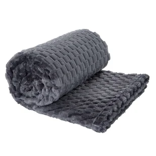 Koc 70 x 160 Flanelowy Design Cindy6 Stal - Koce - miniaturka - grafika 9