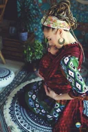 Chusty do noszenia dzieci - Chusta żakardowa Little Frog - Ruby Illusion 4,6 m - miniaturka - grafika 1