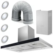 Okapy kuchenne - Okap kominowy BERDSEN BE-90E - miniaturka - grafika 1