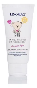 PRZEDSIĘBIORSTWO FARMACEUTYCZNE "ZIOŁOLEK" SP. Z O LINOMAG SUN, krem przeciwsłoneczny dla dzieci i niemowląt SPF50, 50ml - Przeziębienie i grypa - miniaturka - grafika 1