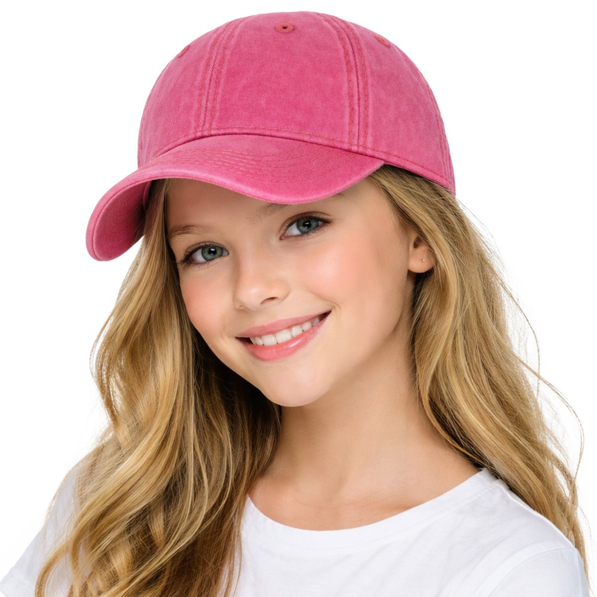 Czapka z daszek bejsbolówka dziecięca vintage jeans