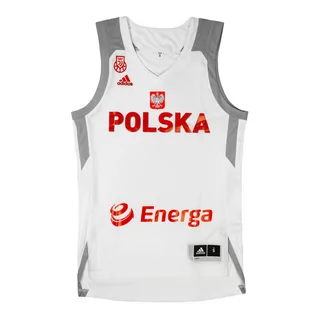 Koszulki sportowe męskie - Adidas Koszulka reprezentacji Polski (CV9109-POL-WHITE) CV9109-POL-WHITE - grafika 1