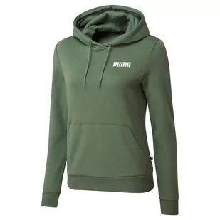 Bluza z kapturem damska Puma ESS zielona 67408647-XS - Bluzy damskie - miniaturka - grafika 1