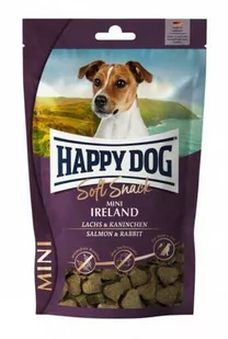 Happy Dog Mini Irlandia miękka przekąska Łosoś i Królik 100g - Przysmaki dla psów - miniaturka - grafika 1