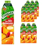 Soki i napoje niegazowane - Tymbark Sok 100% multiwitamina 1 l x 12 sztuk - miniaturka - grafika 1