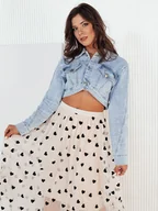 Kurtki damskie - Kurtka damska jeansowa SHOLIN niebieska Dstreet TY4168-XS - miniaturka - grafika 1
