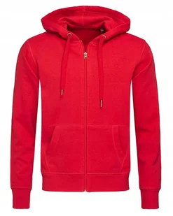 Bluza Męska Rozpinana z Kapturem SUPER JAKOŚĆ STEDMAN 5610 CZERWONA XL - Bluzy męskie - miniaturka - grafika 1