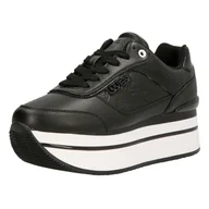 Sneakersy damskie - Damskie Sneakersy GUESS HANSIN FL5HNSPEL12-BLKBL – Czarny - miniaturka - grafika 1