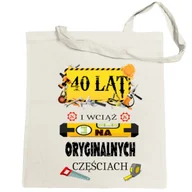 Torby i wózki na zakupy - Torba na zakupy Urodzinowa 40 Lat Prezent - miniaturka - grafika 1