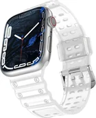 Akcesoria do smartwatchy - Strap Triple Protection pasek Apple Watch SE, 8, 7, 6, 5, 4, 3, 2, 1 (41, 40, 38 mm) opaska bransoleta przezroczysty - miniaturka - grafika 1