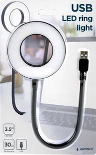 Lampka USB Gembird Gembird NL-LEDRING-01 USB LED ring light White 6500K N/A - Gadżety USB - miniaturka - grafika 1