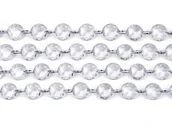 Dekoracje sali - PartyDeco Girlanda kryształowa, bezbarwny, 1m CC01 - miniaturka - grafika 1